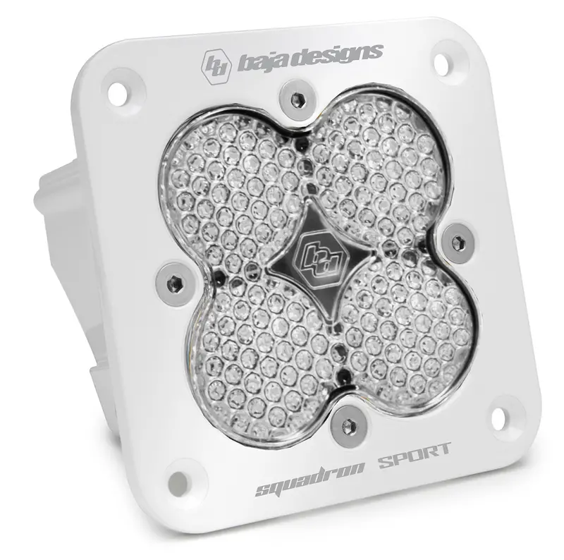 Baja Designs White Squadron Sport Flush Mount Work/Scene Beam Led Light Pod 1