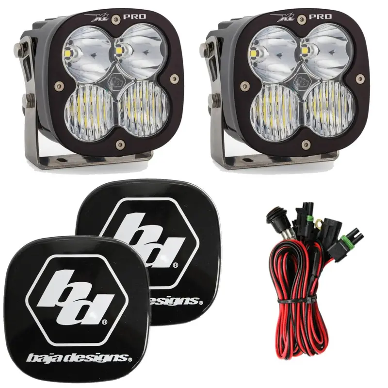 Baja Designs Xl Pro 5000K Clear Driving/Combo Led Light Pods With Rock Guards 1