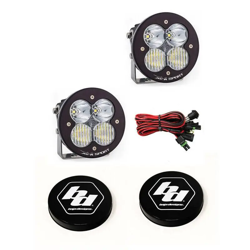 Baja Designs Xl-R Sport Led Pair Driving/Combo Light Kit & Rock Guards Black 1