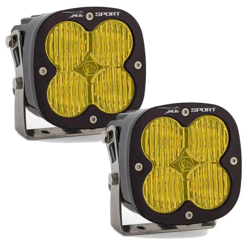 Baja Designs Xl Sport 5000K Amber Wide Cornering Led Light Pods With Rock Guards 2