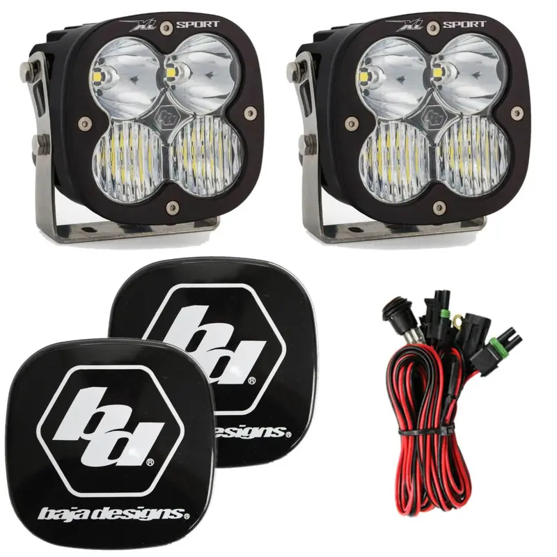 Baja Designs Xl Sport 5000K Clear Driving/Combo Led Light Pods With Rock Guards 1