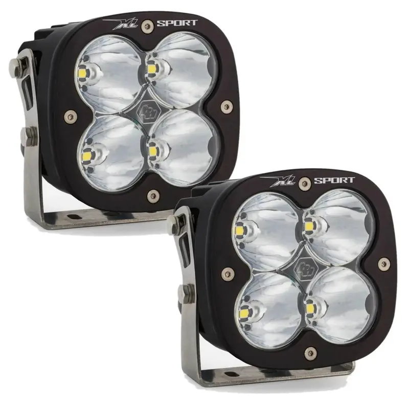 Baja Designs Xl Sport 5000K Clear Spot Beam Led Light Pods With Rock Guards 2