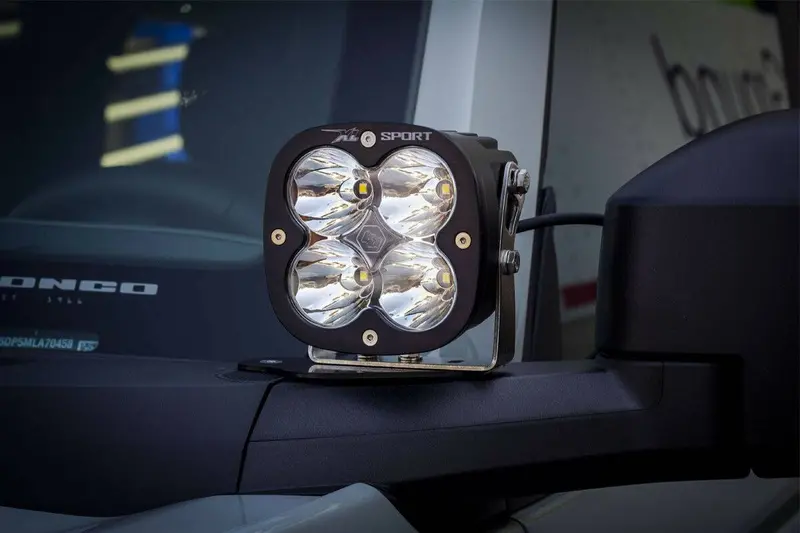 Baja Designs Xl Sport Spot A-Pillar Led Kit W/ Upfitter Harness For 2021-2025 Bronco 2
