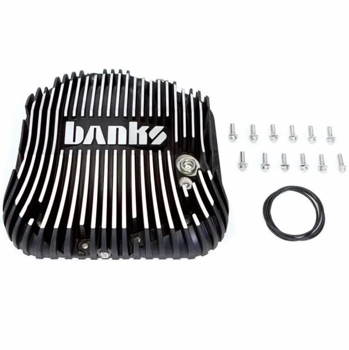 Banks Ram-Air Black Differential Cover 12-Bolt For 1985-2024 Ford F250/F350/F450/F550/Excursion 1