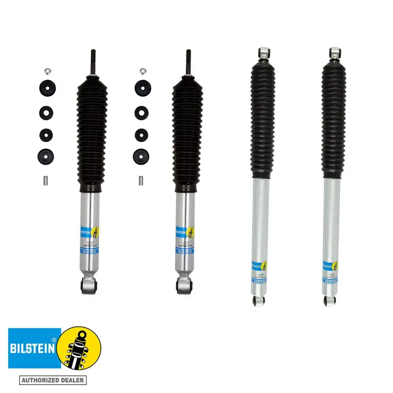 Bilstein B8 5100 Front & Rear Monotube Shocks For 2017-2022 F-250 F-350 Super Duty 4Wd 1