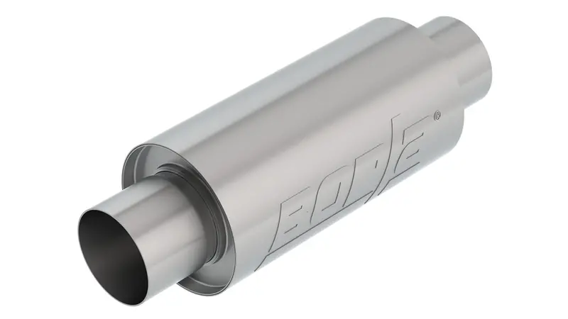 Borla 3" Inlet/3" Outlet Resonator Exhaust 5" Round X 10" Long - Universal 1