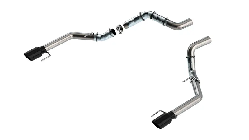 Borla 3" Tail Pipe Kit W/ 4.5" Black Chrome Tips For 2021-2024 Ford F-150 Raptor 1