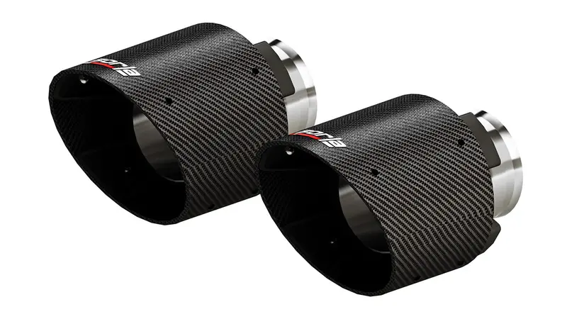 Borla 5-Inch Carbon Fiber Exhaust Tips For 15-24 Dodge Charger/Chrysler 300C V8 1