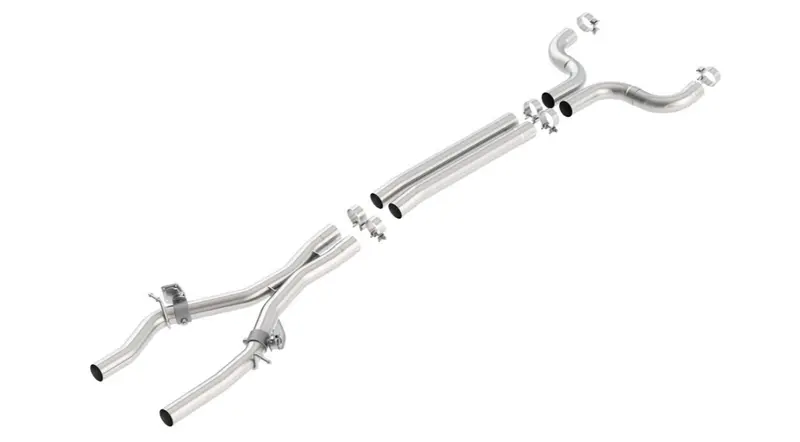 Borla Exhaust X-Pipe W/ Mid Pipes & Afm Valves For 16-24 Chevrolet Camaro Ss/Lt1 1