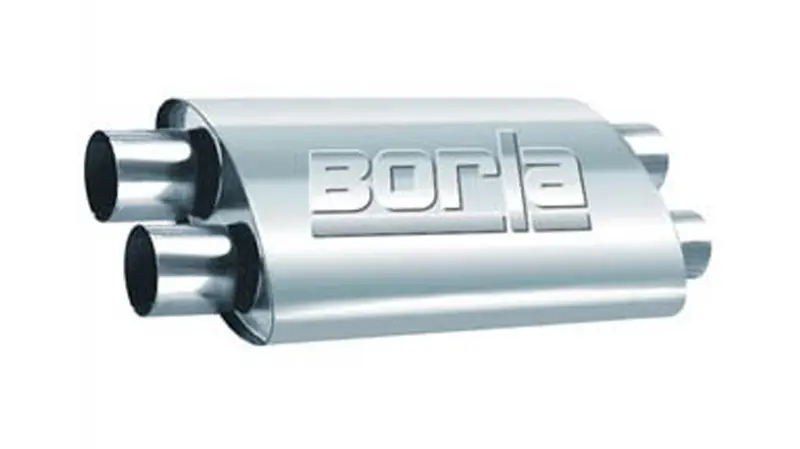 Borla Pro-Xs 2.5" Dual In/Out Oval Reversible Muffler W/ Internal X-Type 1