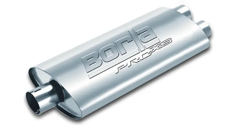 Borla Pro-Xs Muffler 3" Center Inlet/2.5" Dual Outlet 4"X9.5" Oval - Universal 1