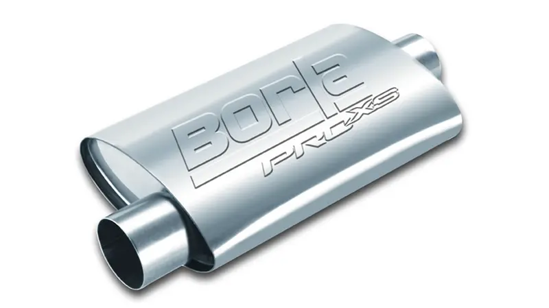Borla Proxs 2.25" Offest Inlet/2.25" Center Outlet Steel Oval Muffler Universal 1