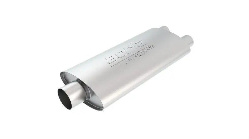 Borla Proxs 3" Inlet/2.25" Dual Outlet Steel Oval Muffler 19X4x9.5 Universal 1