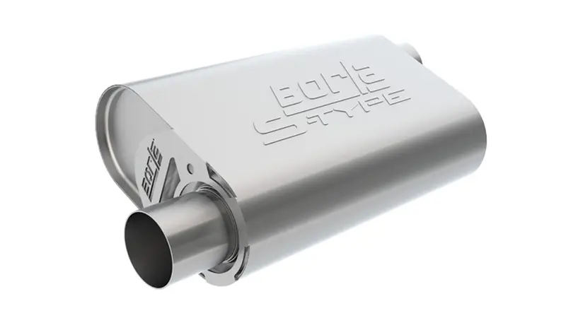 Borla S-Type 2.5" Offset Inlet/Outlet Crate Muffler For 08-17 Chevrolet Ls3 6.2L 1