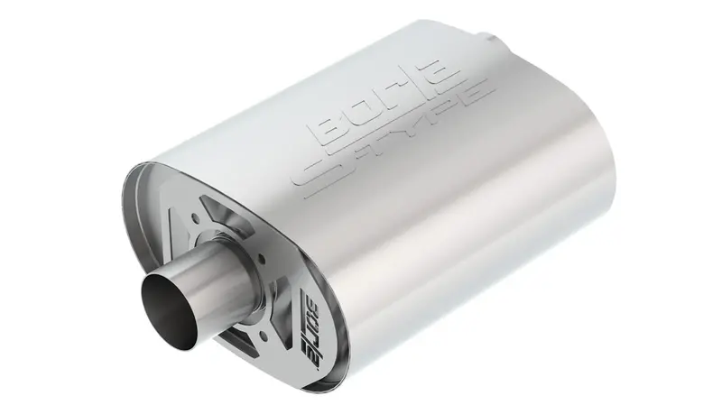 Borla S-Type 2.5In Inlet/Outlet Cratemuffler For 11-24 Ford Mustang/F-150 Coyote 1