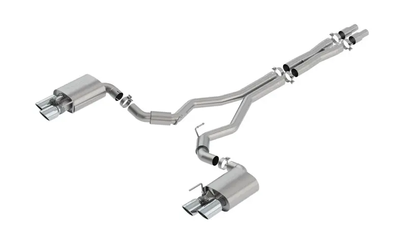 Borla S-Type Cat-Back Exhaust 4" Tips For 18-23 Ford Mustang Gt 5.0L W/ Valves 1