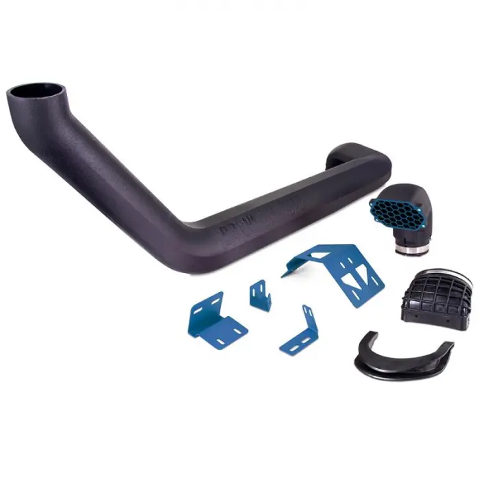 Borne Off-Road Snorkel Kit W/ Blue Brackets For 2018-2025 Jeep Wrangler / 2020-2025 Gladiator 2.0L/3.6L 1