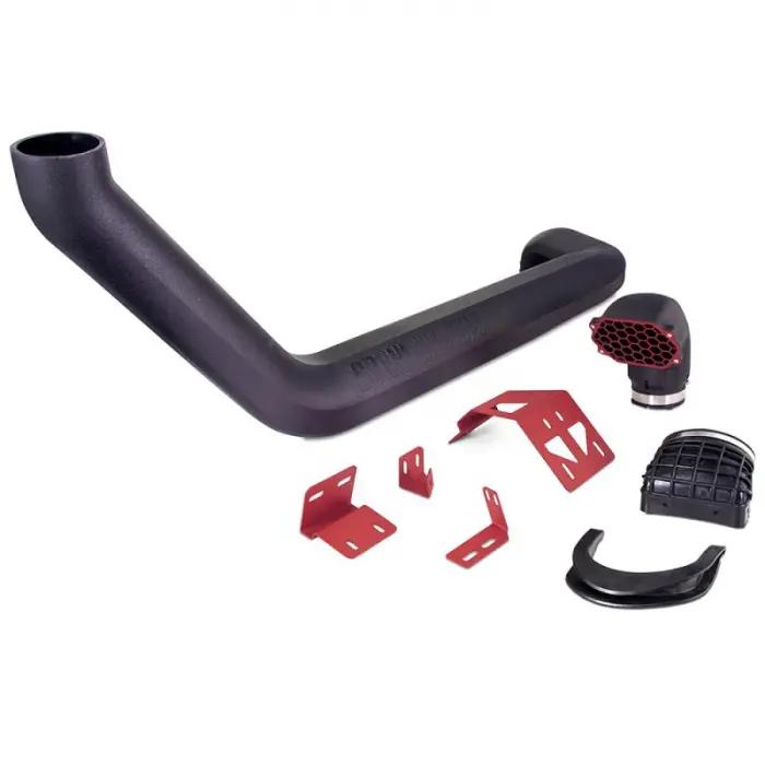 Borne Off-Road Snorkel Kit W/ Red Brackets For 18+ Jeep Wrangler Jl - Gladiator Jt 2.0L/3.6L 1