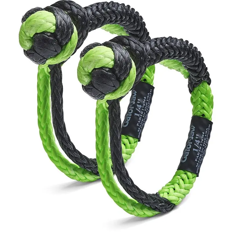 Bubba Rope 1/4" Mini Gator Jaw Synthetic Shackle 11,000 Pound Breaking Strength 1