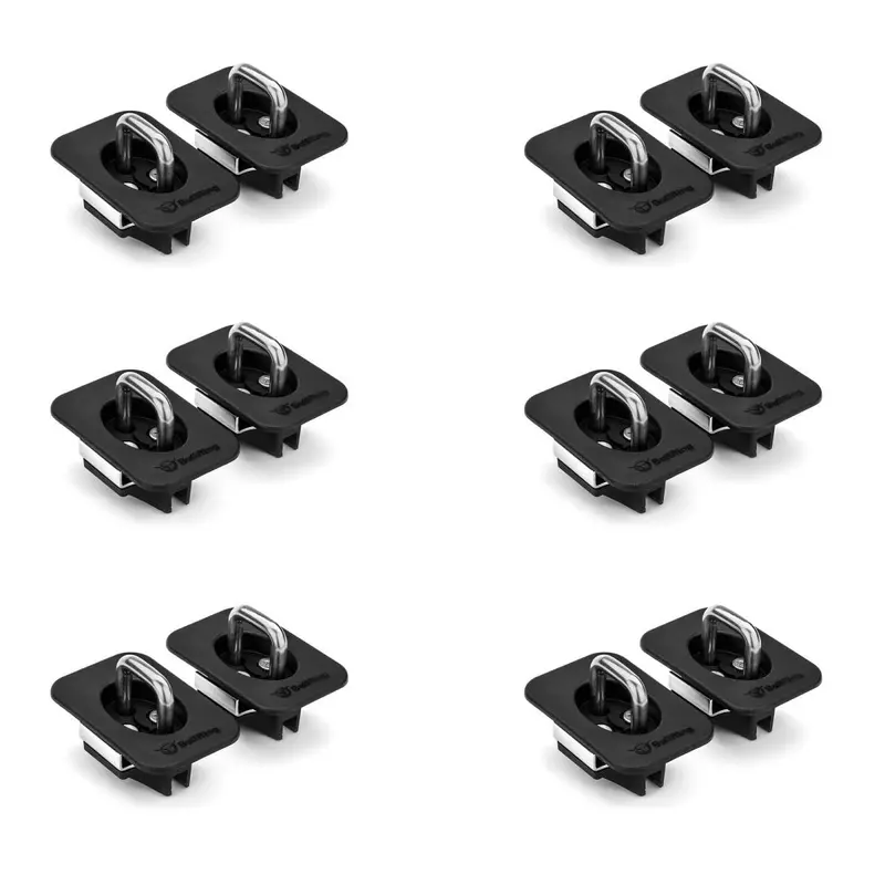 Bullring Ford Flush Fit Tie Down Anchors For 1998-2016 F150/ Super Duty Series (6) 1