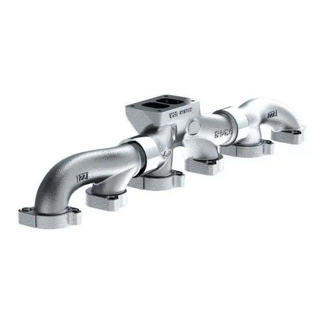Bully Dog Big Rig Ceramic Coated Exhaust Manifold For 1995-2003 Detroit Series 60 12.7L & 14.0L In Kenworth & Peterbilt Trucks 1