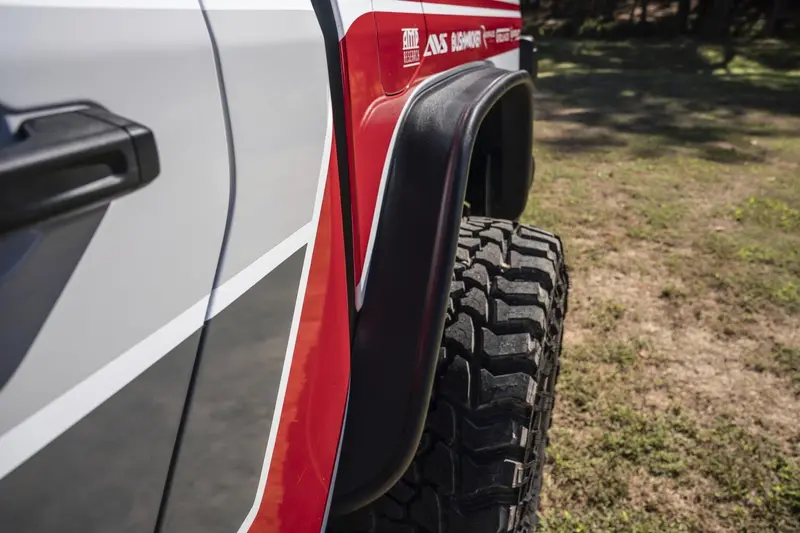 Bushwacker 10104-07 Black Jeep Flat Style Textured Finish Rear Fender Flares For 2020-2022 Jeep Gladiator 1