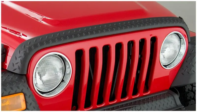 Bushwacker 14006 Black Trail Armor Hood Stone Guard For 1998-2006 Jeep Wrangler 2