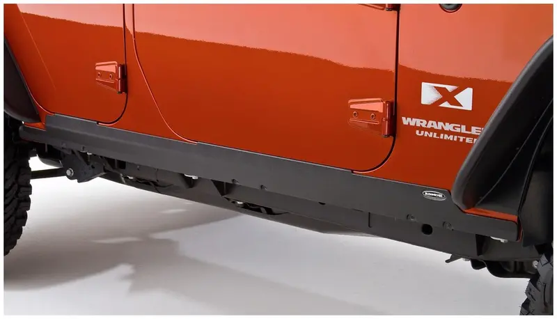 Bushwacker 14012 Black Trail Armor Rocker Panel And Sill Plate Covers For 2007-2018 Jeep Wrangler Jk Unlimited 4-Door, Pair 2