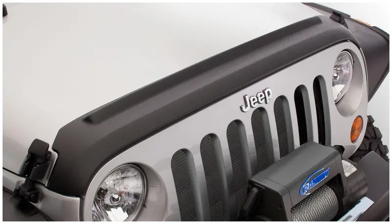 Bushwacker 14061 Black Trail Armor Hood Stone Guard For 2007-2018 Jeep Wrangler Jk, Jk Unlimited 1