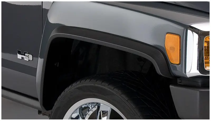 Bushwacker 150900-02 Black Oe-Style Smooth Finish 4-Piece Fender Flare Set For 2006-2010 Hummer H3 1