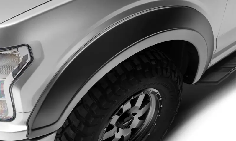 Bushwacker 20061-02 Black Extend-A-Fender Style Smooth Finish Front Fender Flares For 2018-2020 Ford F-150 1