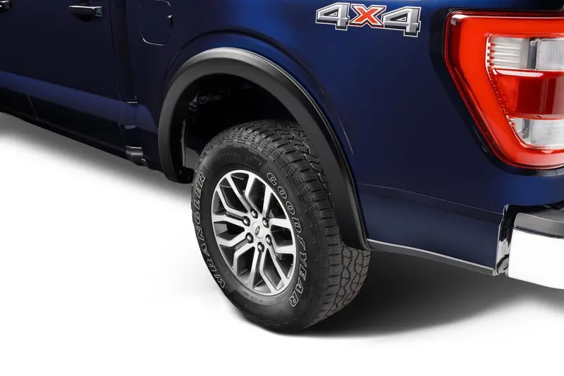Bushwacker 20130-02 Black Oe-Style Smooth Finish Rear Fender Flares For 2021-2026 Ford F-150; Will Not Fit F150 Lightning 1