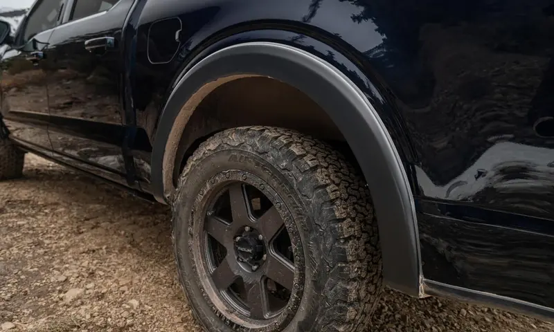Bushwacker 20130-02 Black Oe-Style Smooth Finish Rear Fender Flares For 2021-2026 Ford F-150; Will Not Fit F150 Lightning 2