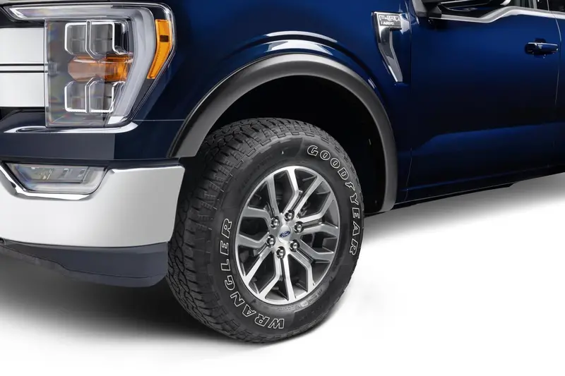Bushwacker 20131-02 Black Oe-Style Smooth Finish Front Fender Flares For 2021-2026 Ford F-150; Will Not Fit F150 Lightning 1
