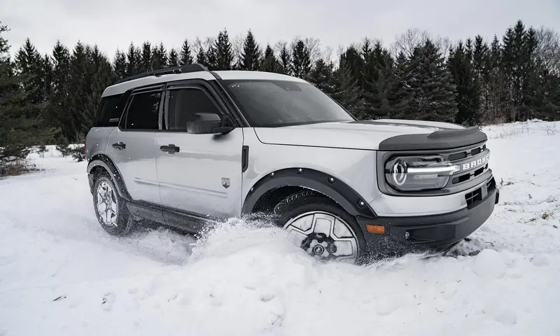 Bushwacker 20133-02 Black Pocket/Rivet Style Smooth Finish Front Fender Flares For 2021-2026 Ford Bronco Sport 1