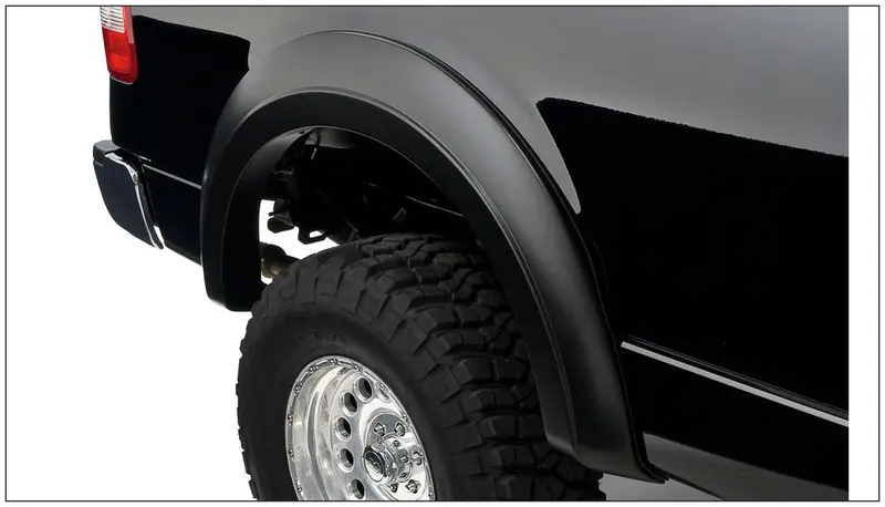 Bushwacker 20915-02 Black Extend-A-Fender Style Smooth Finish 4-Piece Fender Flare Set For 2004-2008 Ford F-150 2