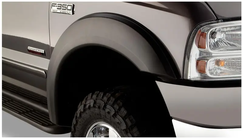 Bushwacker 20928-02 Black Extend-A-Fender Style Smooth Finish 4-Piece Fender Flare Set For 1999-2007 Ford F-250/F-350 Super Duty 2