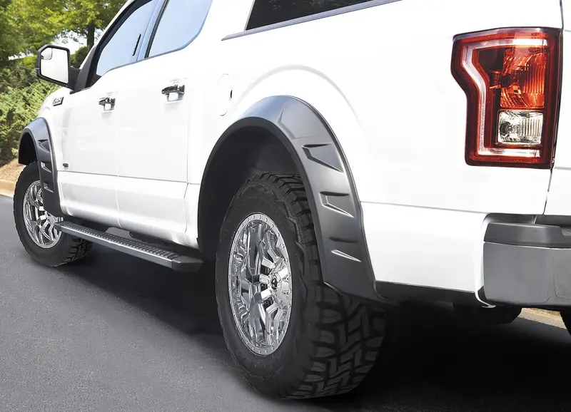 Bushwacker 20957-02 Drt Style Fender Flares; Front And Rear For 2015-2017 Ford F-150 2