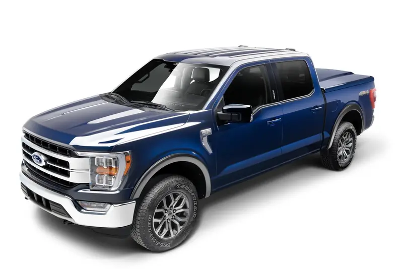 Bushwacker 20962-02 Black Oe-Style Smooth Finish 4-Piece Fender Flare Set For 2021-2026 Ford F-150; Will Not Fit F150 Lightning 1