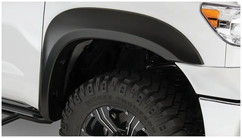 Bushwacker 30035-02 Black Extend-A-Fender Style Smooth Finish Front Fender Flares For 2007-2013 Toyota Tundra 1