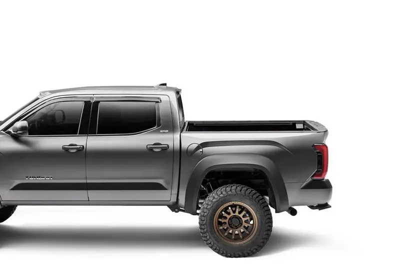 Bushwacker 30056-02 Black Extend-A-Fender Style Smooth Finish Rear Fender Flares For 22-26 Toyota Tundra 1