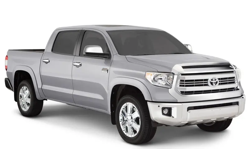 Bushwacker 30917-53 Oe Style Color Matched Silver Sky Metallic 4-Piece Fender Flare Set For 2019-2021 Toyota Tundra, Must Remove Mudflaps 1