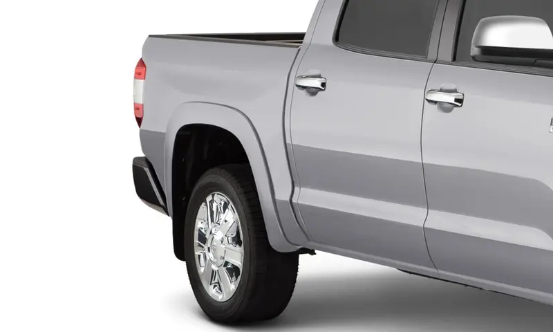 Bushwacker 30917-53 Oe Style Color Matched Silver Sky Metallic 4-Piece Fender Flare Set For 2019-2021 Toyota Tundra, Must Remove Mudflaps 2