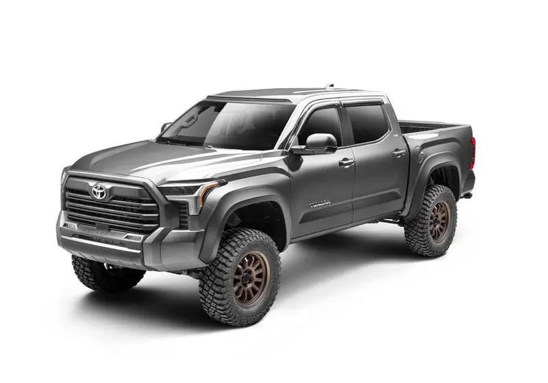 Bushwacker 30926-02 Black Extend-A-Fender Style Smooth Finish 4-Piece Fender Flare Set For 22-26 Toyota Tundra Bwr30926-02 1