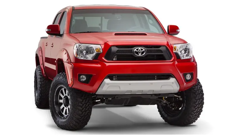 Bushwacker 31927-02 Black Pocket/Rivet Style Smooth Finish 4-Piece Fender Flare Set For 2012-2015 Toyota Tacoma W/73.5 In. Bed 2