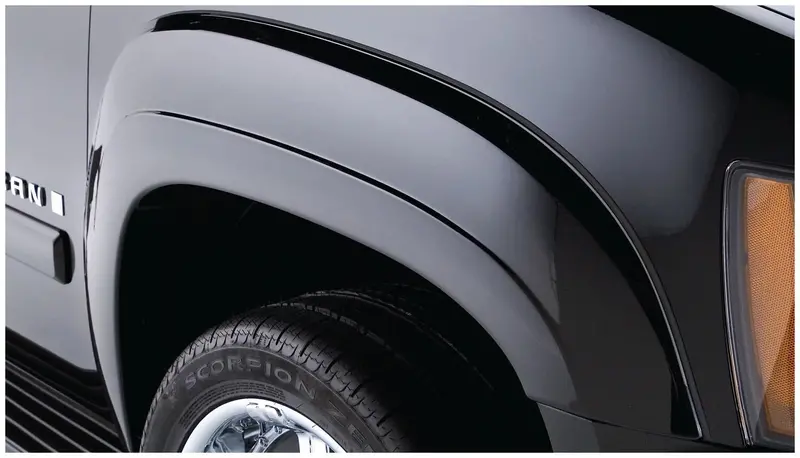 Bushwacker 40063-02 Black Oe-Style Smooth Finish Front Fender Flares For 2007-2014 Suburban 1500, 2500/Tahoe (Excludes Ltz); 2007-2013 Avalanche 1