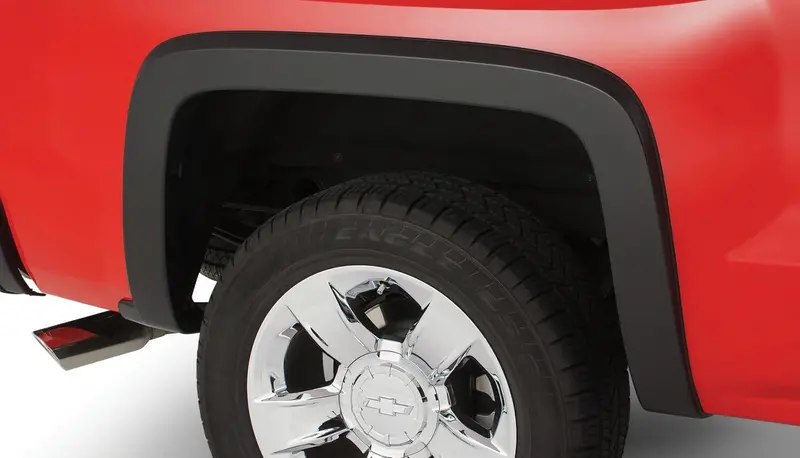 Bushwacker 40080-02 Black Oe-Style Smooth Finish Rear Fender Flares For 2007-2013 Silverado 1500, 2007-2014 Silverado 2500 Hd, 3500; Fits 78.7/97.6 In. Bed 1