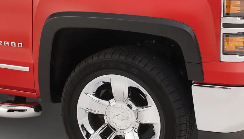 Bushwacker 40113-02 Black Oe-Style Smooth Finish Front Fender Flares For 2019 Chevrolet Silverado 1500 Ld, 2014-2018 Silverado 1500, 2015-2019 Silverado 2500 Hd/3500 Hd 1