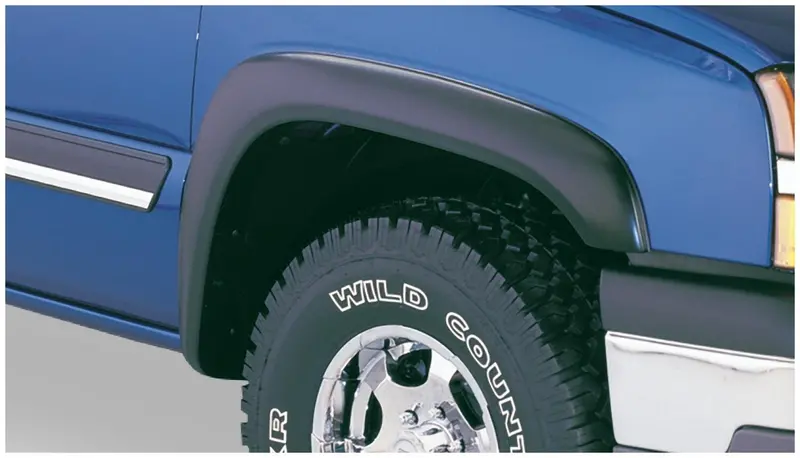 Bushwacker 40911-02 Black Extend-A-Fender Style Smooth Finish 4-Piece Fender Flare Set For 2000-2006 Chevrolet Tahoe 4-Door 1