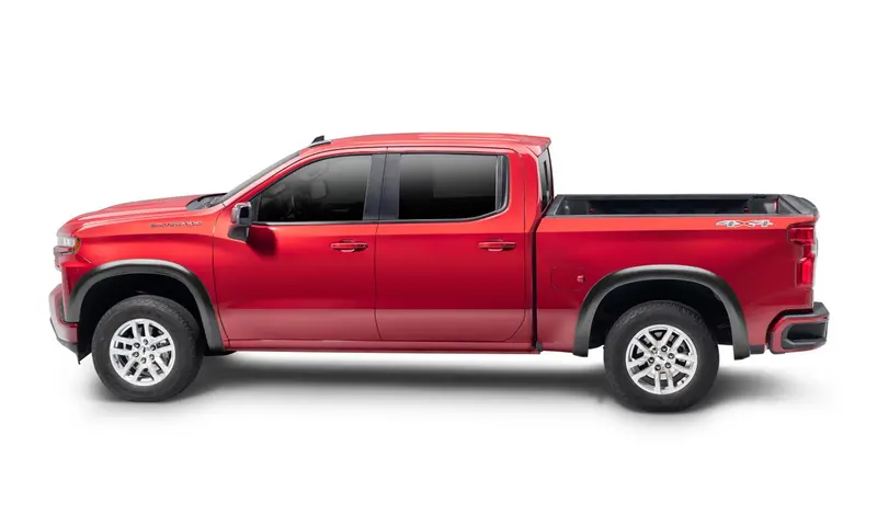 Bushwacker 40930-02 Black Oe-Style Smooth Finish 4-Piece Fender Flare Set For 2019-2026 Chevrolet Silverado 1500, 2022 Chevrolet Silverado 1500 Ltd 40996-02 2